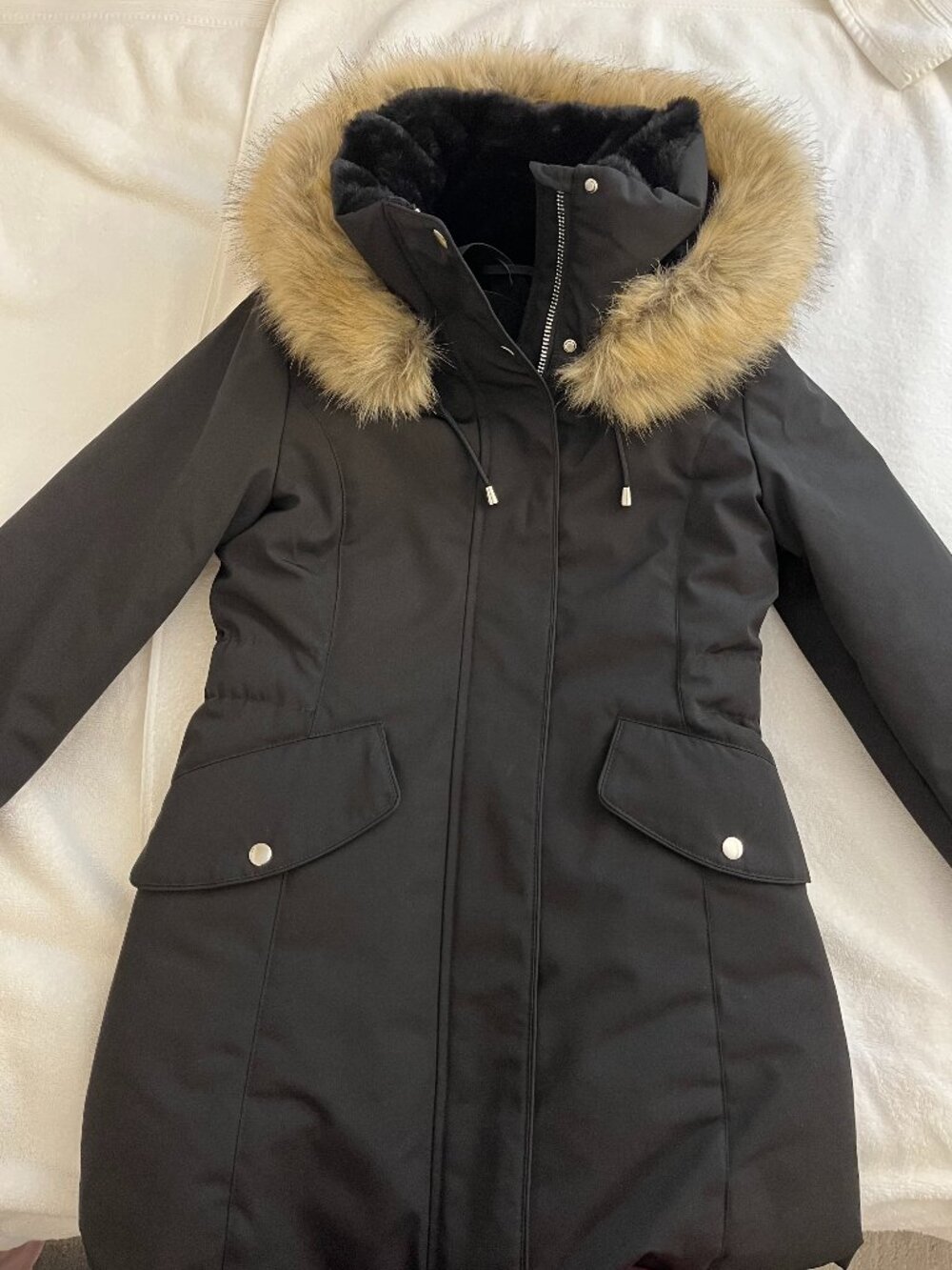 Zara Black Winter Parka